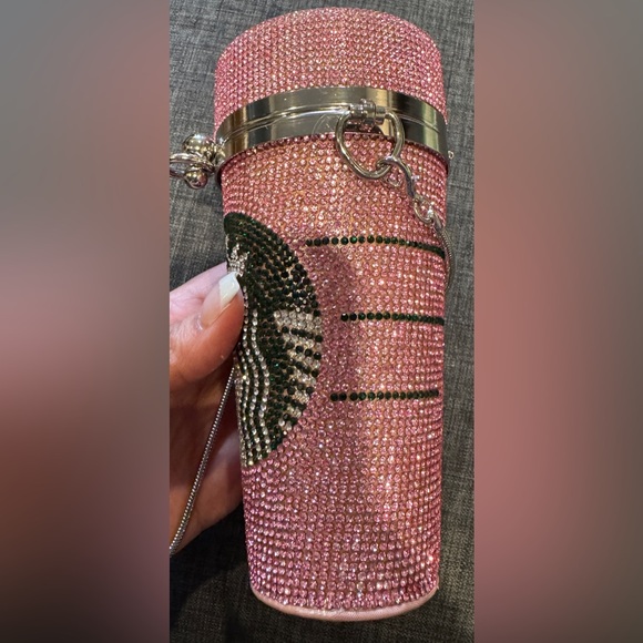 NEW IN BOX Starbucks themed Crystal embellished crossbody bag. - Picture 7 of 7